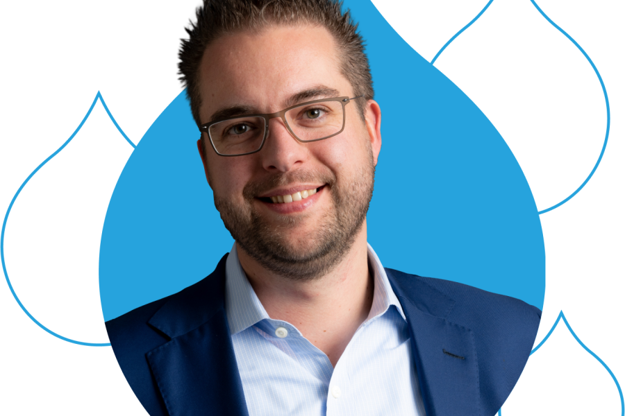 Dries Headshot in Acquia Droplet